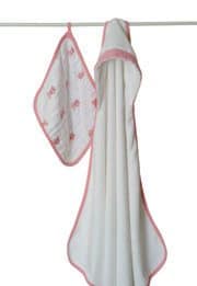 Bathing Beauty Hooded Towel and Washcloth