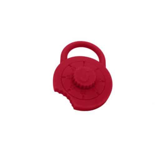 Jellystone Padlock Keychain Teether Scarlet Red